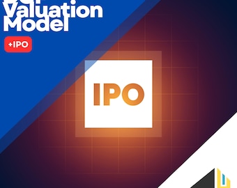 DCF and IPO Valuation Model, 10-Year Forecast, Excel & Google Sheets Business Valuation Template