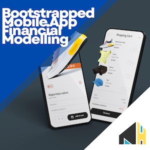 Mobile App Financial Model Template, 10-Year Forecast, Startup Business Plan & DCF Valuation Excel