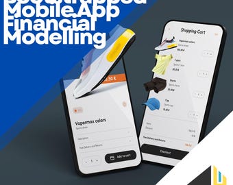 Mobile App Financial Model Template, 10-Year Forecast, Startup Business Plan & DCF Valuation Excel