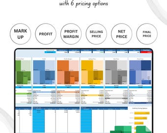 Pricing Calculator Template, Price List Generator, Excel & Google Sheets Business Pricing Spreadsheet