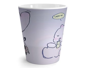 Panda Balloon Latte Mug | Cute Kawaii Coffee Cup