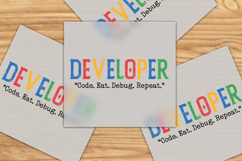 Developer Transfer, Code Eat Debug Repeat Decal, Funny Programmer, Software Developer Gift Iron On Decal, Funny Developer, Coding Humor image 8