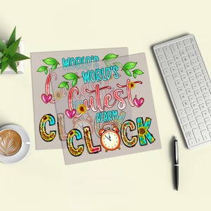 World's Cutest Alarm Clock DTF Heat Transfer: Funny Baby Design