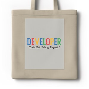 Developer Transfer, Code Eat Debug Repeat Decal, Funny Programmer, Software Developer Gift Iron On Decal, Funny Developer, Coding Humor image 2