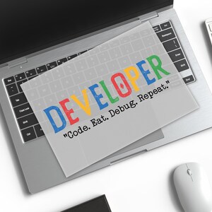 Developer Transfer, Code Eat Debug Repeat Decal, Funny Programmer, Software Developer Gift Iron On Decal, Funny Developer, Coding Humor image 6