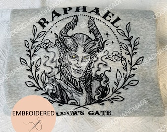 Raphael Besticktes Sweatshirt: Baldur's Gate Gamer Geschenk