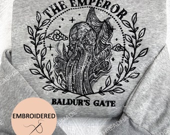 Der Kaiser Besticktes Sweatshirt: Baldur's Gate Fanbekleidung