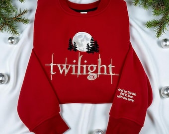 Besticktes Twilight Saga Sweatshirt: Geschenk für Leseratten oder Leser
