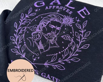 Gale Besticktes Sweatshirt: Baldur's Gate Fan Geschenk