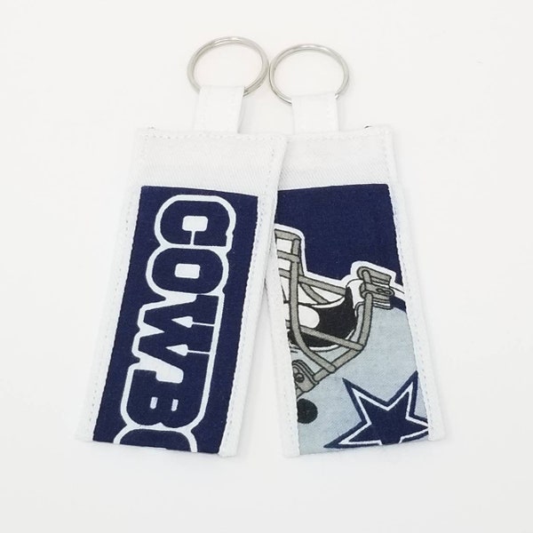 Chapstick Holder Keychain, Lip Balm Holder, Chapstick Holder, Lip Balm Keychain, AnnabelsAccessories, Dallas Cowboys Lip Balm Holder