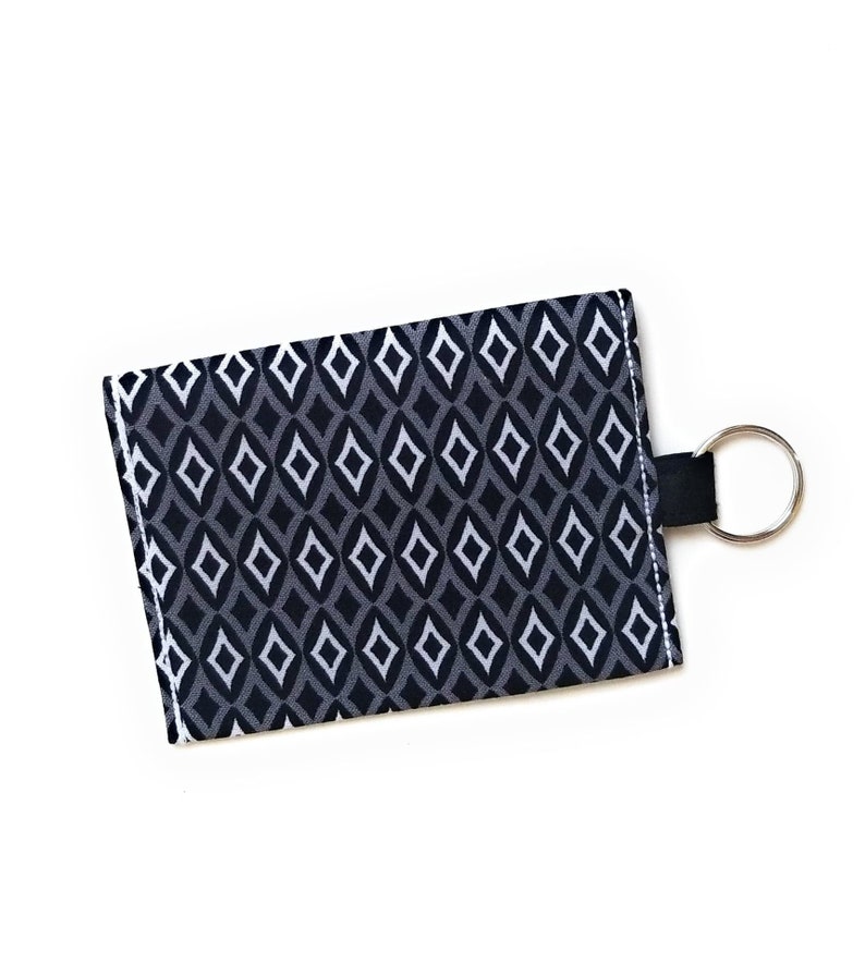 Credit Card Pouch AirPods Charger Fabric Keychain Credit Card Holder Mini Keychain Purse Minimalist Credit Card Keychain ID Keychain