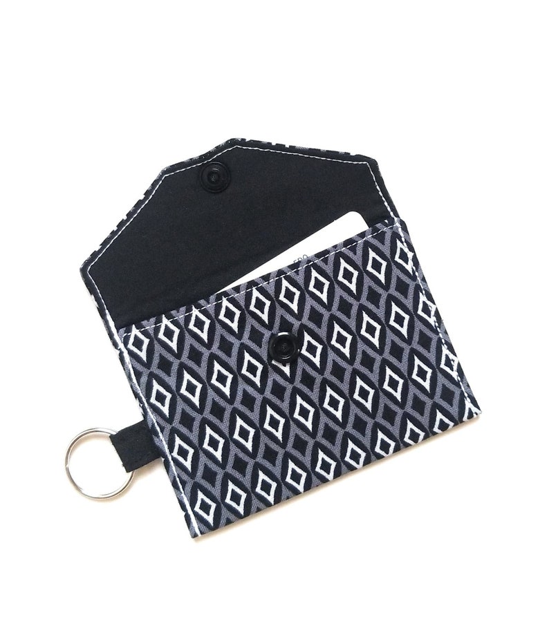 Credit Card Pouch AirPods Charger Fabric Keychain Credit Card Holder Mini Keychain Purse Minimalist Credit Card Keychain ID Keychain