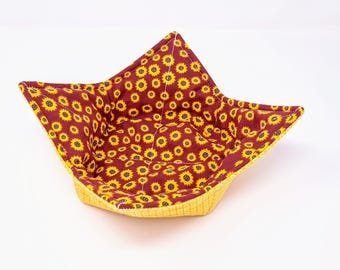 Microwave Bowl Cozy, Reversible Bowl Cozy, Reversible Bowl Holder, Cold Bowl Cozy, Hot Dish Holder, Double Sided Bowl Cozy, Bowl Cozies