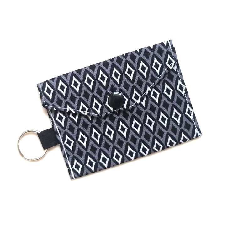 Credit Card Pouch AirPods Charger Fabric Keychain Credit Card Holder Mini Keychain Purse Minimalist Credit Card Keychain ID Keychain