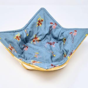Microwave Bowl Cozy, Reversible Bowl Cozy, Reversible Bowl Holder, Cold Bowl Cozy, Hot Dish Holder, Double Sided Bowl Cozy, Bowl Cozies