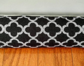 Door Draft Stopper, Room to Room Noise Reducer, Door Stopper, Door Snake, Black, Gray, and White Door Draft Stopper, Home Decor