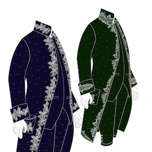 Men&#39;s Custom Made Velvet Historical Costume Rococo Clothing For Men Baroque Clothing Cosplay and Gala Event French nobleman Venice Carnival