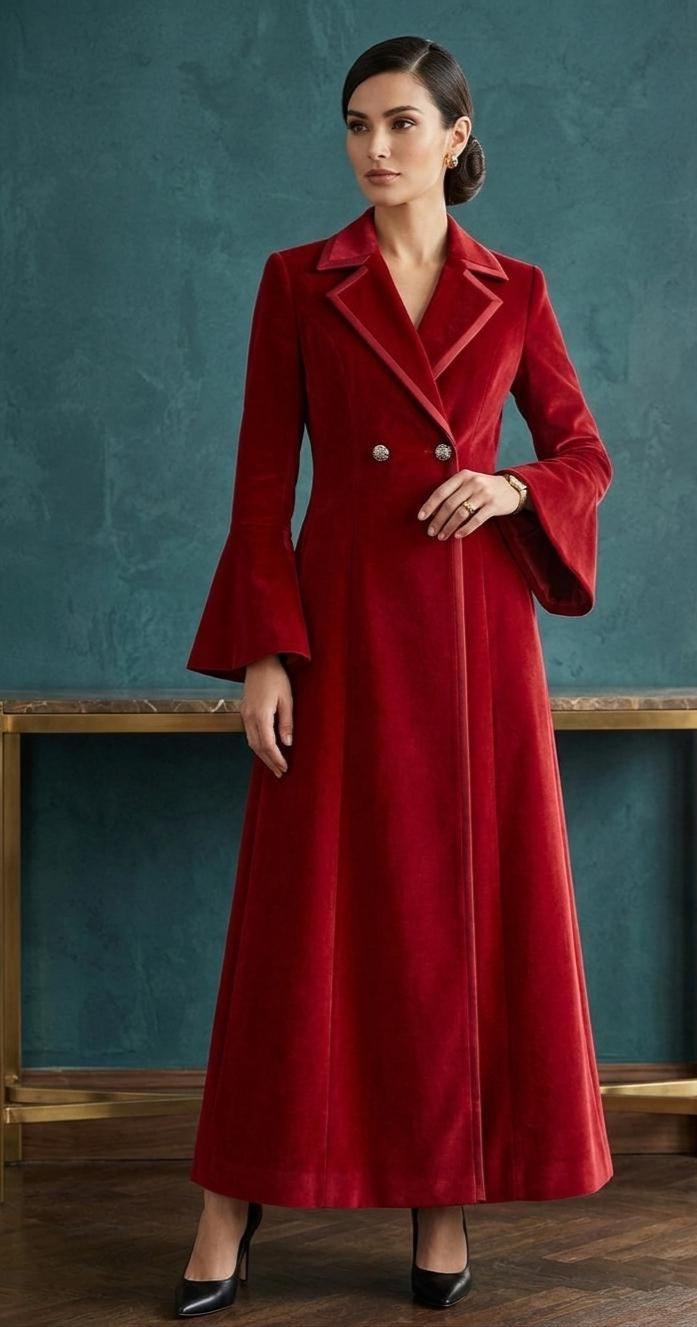 open lace back dress Tailored Designer Red Velvet Blazer Dress  Femponiq