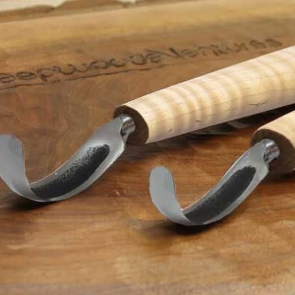 Spoon Carving Hook Knife Handforged