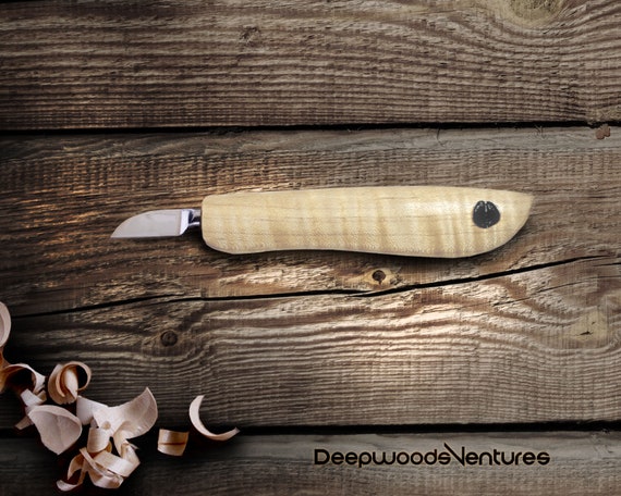 Detail/straight Roughout Wood Carving Knife/hand Forged 