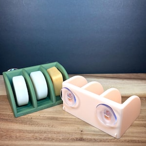 Solid Shampoo Holder, Suction Cup Solid Shampoo Bar Holder, Gift for Her, Matte Finish Draining Soap Dish Made from Plant-based Plastic