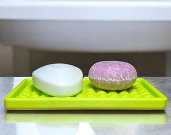 Bubble Pop Soap Dish: Multi-use Draining Bath Tray made from Plant-based Plastic