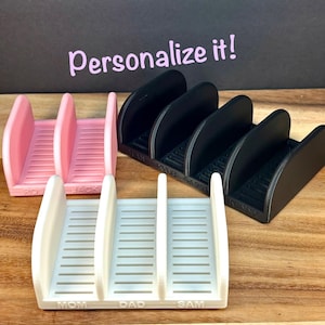 Personalized Family Soap Tray: Plant-Based Plastic Draining Soap Holder