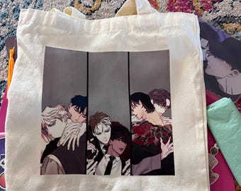 YAOI Mafia Line Tote Bag | Manhwa fanmerch | Anime Fanart | Gift for BL fans