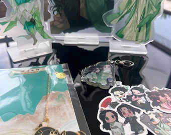 SVSSS Gift Bundle – Scum Villain’s Self-Saving System Merch with Standee, Stickers, Keychain, Necklace, Photocards | Luo Binghe & Shen Qing