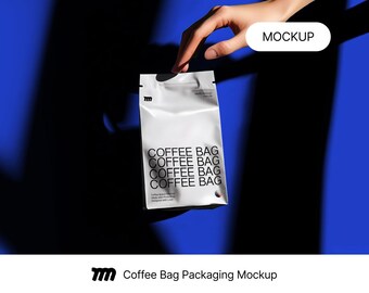 Coffee Cafe Branding Bag Aesthetic Mockup for Branding Design | High Resolution 4000 px PSD | Realistic Cafe Mockup | Smart Layers