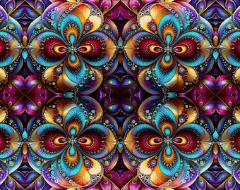 Genevieve Pashmina | Trippy Psychedelic Colorful Rave Festival Pash
