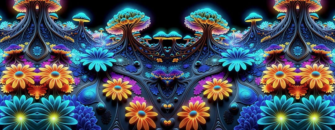 Paash Rave Trippin' in the Grove Pashmina | Trippy Psychedelic Colorful Rave ...