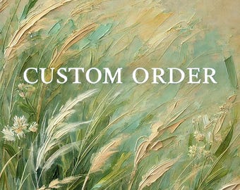 Peinture personnalisée, oeuvre d'art texturée abstraite, oeuvre d'art murale paysage personnalisée, portrait à partir d'une photo, oeuvre d'art sur toile sur commande, décoration d'intérieur personnalisée