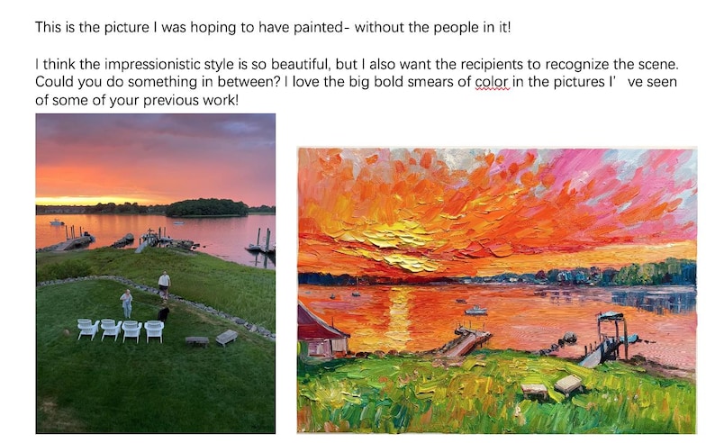 Dipinti personalizzati, arte astratta strutturata, arte murale paesaggistica personalizzata, ritratto da foto, arte su tela realizzata su ordinazione, decorazioni per la casa personalizzate immagine 12