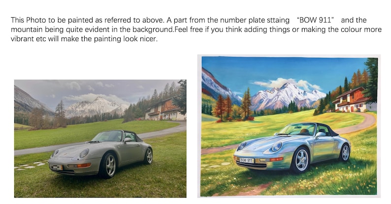 Dipinti personalizzati, arte astratta strutturata, arte murale paesaggistica personalizzata, ritratto da foto, arte su tela realizzata su ordinazione, decorazioni per la casa personalizzate immagine 8