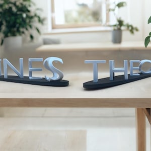 Ambigramme 3D – deux prénoms en un seul
