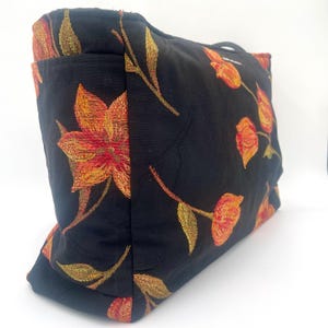 CABAS. Cartable, sac pour ordinateur portable, bagage à main, sac de sport, porte-documents, cabas. Sac avec poches extérieures. Fabriqué aux États-Unis. Sac fleuri. Sac en tissu
