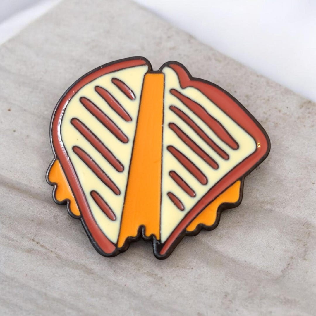 Grilled Cheese Sandwich Lapel Pin - Etsy
