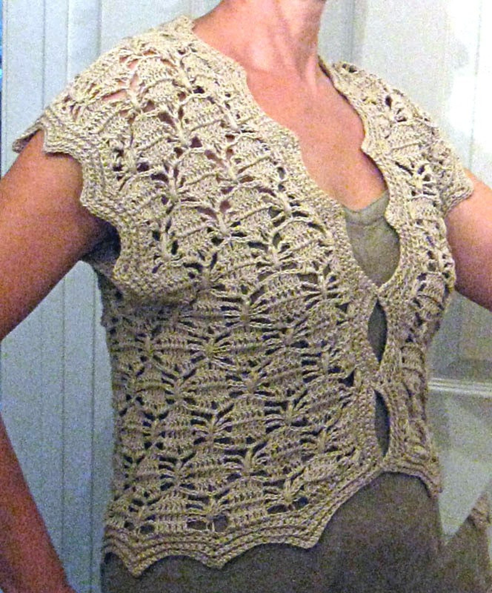 Hand Crocheted Linen Twine Top - Etsy