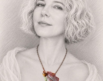 Copper plated Real oak leaf choker, tiger eye acorn, metal necklace,  leaf pendant, electroforming, unique custom jewerly