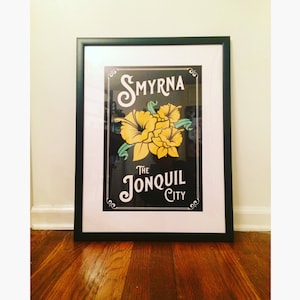 Smyrna The Jonquil City Art Print -Smyrna Georgia Art Print, Georgia Art, Atlanta Wall Art, Smyrna Souvenir, Georgia Wall Art, Atlanta Print
