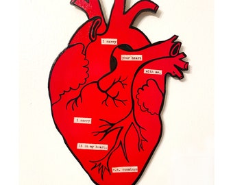 Your Heart Knows the Way Mixed Media Anatomical Heart