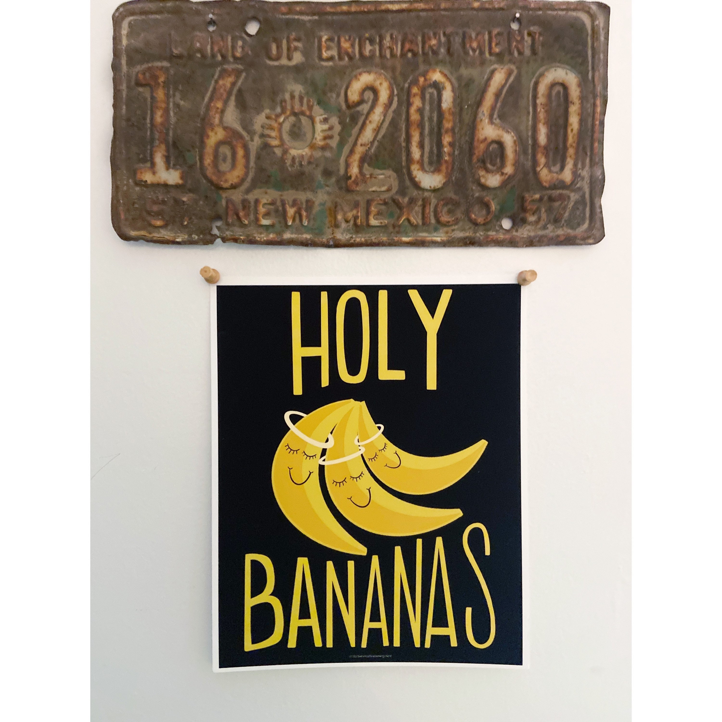 現代アート エルハラール 美和　直筆サイン『いたずらなバナナ1』1025A Holy Bananas Art Print - Etsy