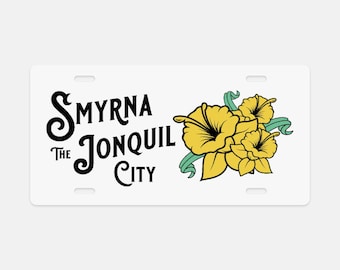 Smyrna Jonquil City License Plate