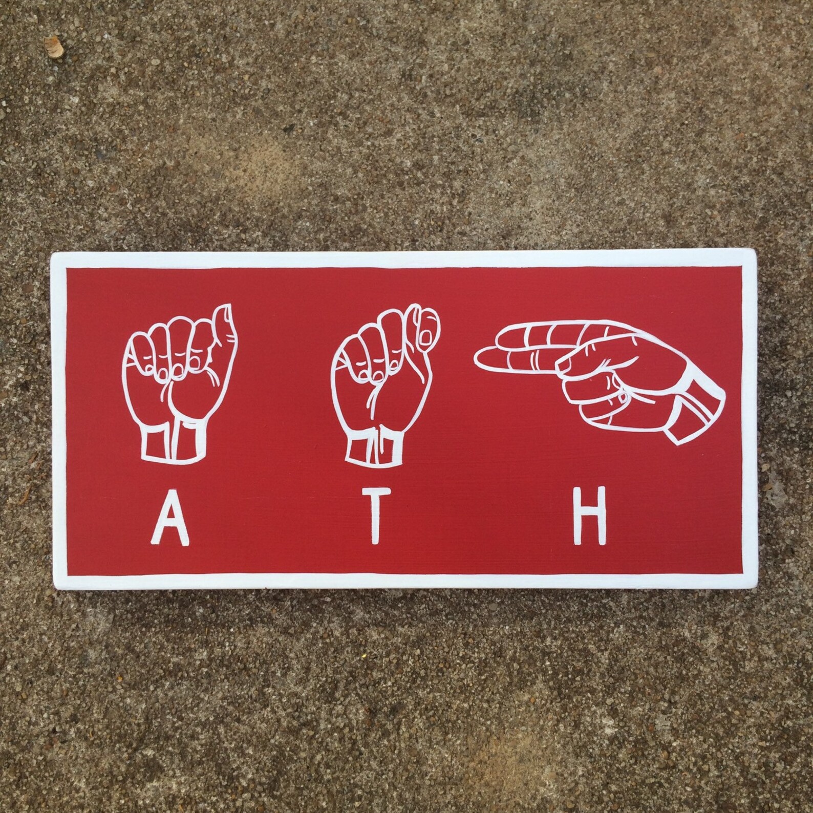 Athens ATH ASL Wall Art Athens Art Athens Sign ATH Sign Etsy