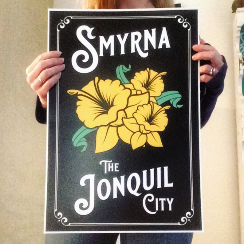 Smyrna the Jonquil City Art Print smyrna Art Print Etsy