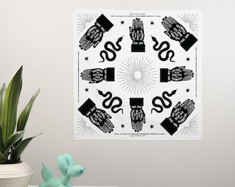 Be Kind Vintage Hand Wall Banner 22" x 22"