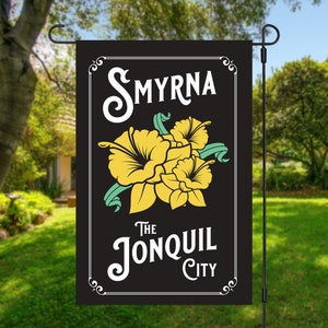 Smyrna Jonquil City 12x18 Garden Flag image 1