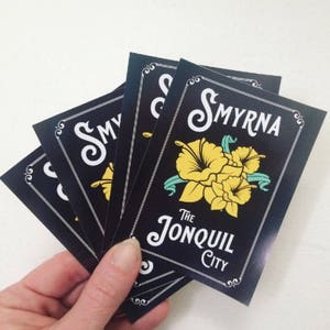 Smyrna The Jonquil City Sticker - Smyrna Georgia Sticker, Georgia Sticker, Atlanta Sticker, ATL Sticker, Atlanta Souvenir, Smyrna Souvenir