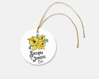 Smyrna Jonquil City Ceramic Ornament